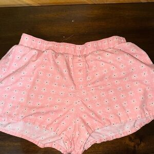 Pink Floral Boxer Shorts